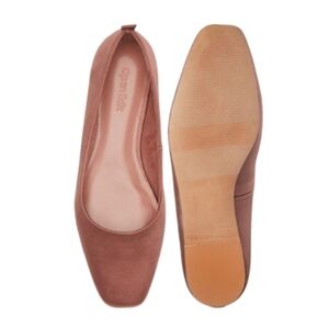 Open Edit Lennox Square Toe Flat